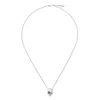 Alexander Mcqueen Silver Colored Chain Necklace With Skull In Polished Brass Man