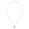 Alexander Mcqueen Silver Colored Chain Necklace With Skull In Polished Brass Man