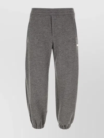 ALEXANDER MCQUEEN JOGGERS ELASTIC CUFFS WOOL BLEND