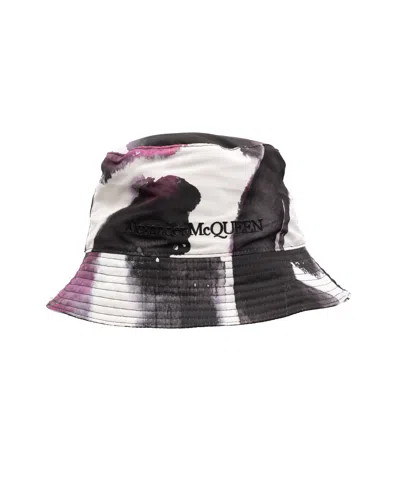 Alexander Mcqueen K3_2047 Tie-dye Print Bucket Hat In Multicolor