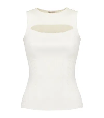 Alexander Mcqueen Keyhole Top In White