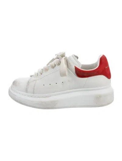 Pre-owned Alexander Mcqueen Kids Boys Low Top Sneakers In White