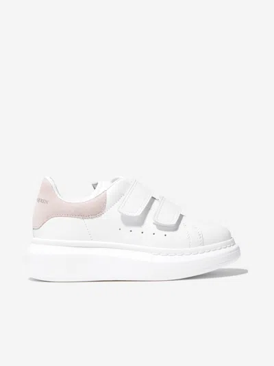 Alexander Mcqueen Kids Leather Velcro Strap Chunky Trainers Eu 33 Uk 1 White By Childsplay Clothing