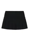 Alexander Mcqueen Kilt Pleated Mini Skirt In Black