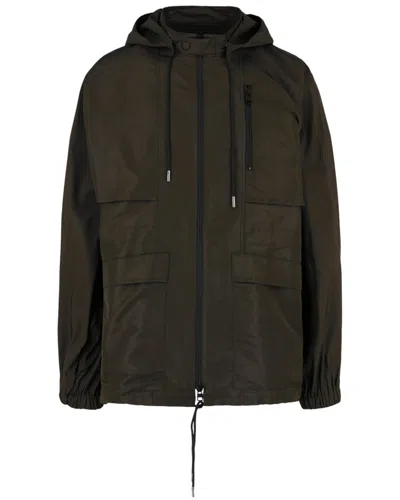 Alexander Mcqueen Kimono Sleeve Windbreaker In Green