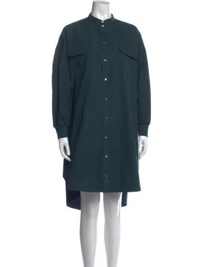 Pre-owned Alexander Mcqueen Knee-length Dress In Blue