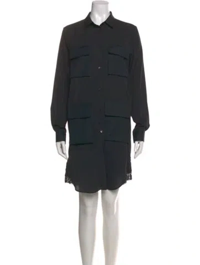 Pre-owned Alexander Mcqueen Knee-length Dress In Gray