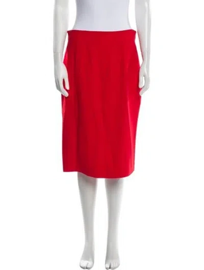 Pre-owned Alexander Mcqueen Knee-length Skirt In Red