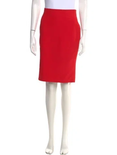 Pre-owned Alexander Mcqueen Knee-length Skirt In Red