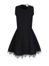Alexander Mcqueen Black Viscose Mix Dresses