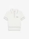 Alexander Mcqueen Ribbed Polo Shirt Contrast Trim In Multi