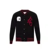 Alexander Mcqueen Knitted Cardigan In Black