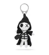 Alexander Mcqueen Knitted The Doll Charm In Black
