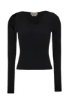 Alexander Mcqueen Cutout Ribbed Wool-blend Sweater