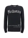 Alexander Mcqueen Pullover Girocollo Mcqueen Graffiti