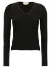 Alexander Mcqueen Cutout Ribbed Wool-blend Sweater In Black