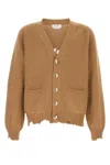 Alexander Mcqueen Distressed Skull Cardigan In Brown