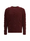 Alexander Mcqueen Alexander Mc Queen Wool Sweater In Burgundy