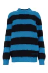 Alexander Mcqueen Multicolor Embroidered Cotton Blend Sweater In Printed