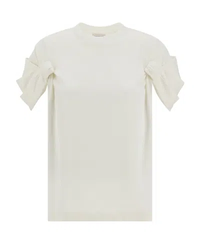 ALEXANDER MCQUEEN ALEXANDER MCQUEEN SMOCK STITCH-DETAILED CREWNECK T-SHIRT