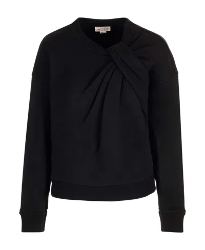 ALEXANDER MCQUEEN ALEXANDER MCQUEEN KNOT-DETAILED CREWNECK SWEATSHIRT