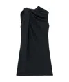Alexander Mcqueen Knot Mini Dress In Black