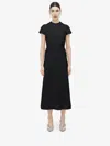 Alexander Mcqueen Knot Waist Midi Dress