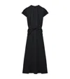 Alexander Mcqueen Knot-waist Midi Dress In Black