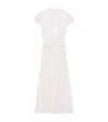 Alexander Mcqueen Knot-waist Midi Dress In Purple