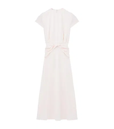 Alexander Mcqueen Knot-waist Midi Dress In Purple