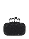 Alexander Mcqueen Skull Crystal Embellished Four-ring Box Clutch