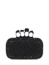 Alexander Mcqueen Skull Crystal Embellished Four-ring Box Clutch