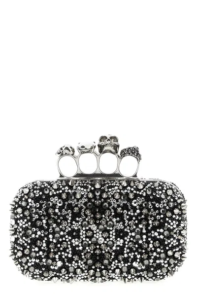 Alexander Mcqueen 'knuckle' Clutch In Black