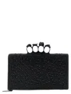 Alexander Mcqueen Knuckle Clutch Black In Black
