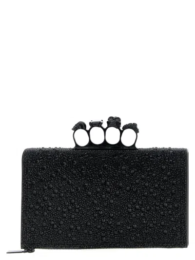Alexander Mcqueen Knuckle Clutch Black