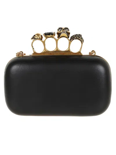 ALEXANDER MCQUEEN ALEXANDER MCQUEEN KNUCKLE CLUTCH IN NAPPA LEATHER