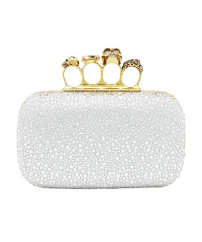 Alexander Mcqueen Mcqueen 'knuckle' Clutch In Silver