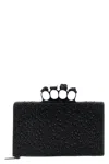 Alexander Mcqueen 'knuckle' Flat Clutch In Black