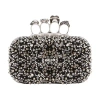 Alexander Mcqueen Skull Clutch In Black