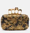 Alexander Mcqueen Verzierte Clutch Knuckle Small Aus Leder