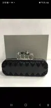 Alexander Mcqueen Knucklebox Ring Clutch In Black