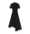 Alexander Mcqueen Lace-detail Midi Dress In Black