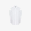ALEXANDER MCQUEEN LACE DETAIL SLASHED COCOON SHIRT