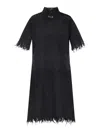 Alexander Mcqueen Lace Dress With Cotton