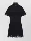 Alexander Mcqueen Lace Dress With Cotton Inserts And Organic Silk