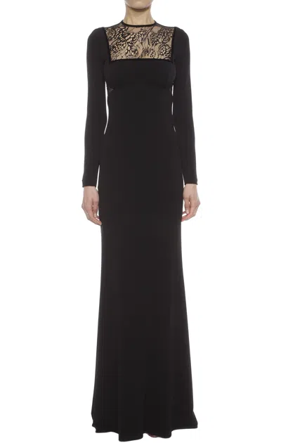 Alexander Mcqueen Lace-insert Evening Dress