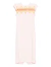 Alexander Mcqueen Lace-insert Midi Dress