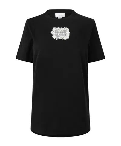 Alexander Mcqueen Lace Lg T-shirt In Black