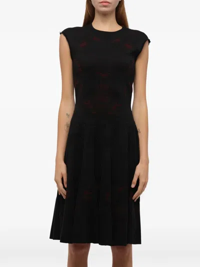 Alexander Mcqueen Lace Mini Dress In Black