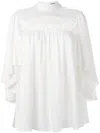 Alexander Mcqueen Lace Panel Blouse In White